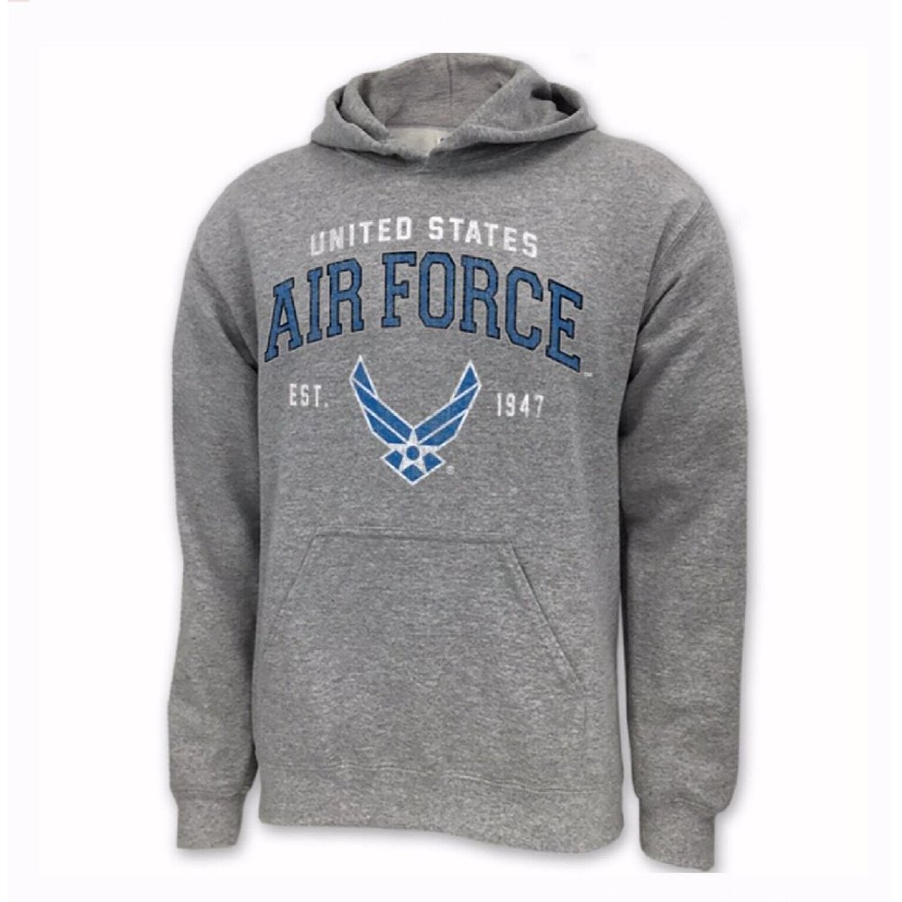 U.S. Air Force Vintage Emblem Wings Hoodie - NEW Fast Ship